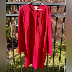 Vibrant Red Long Sleeve Jacket